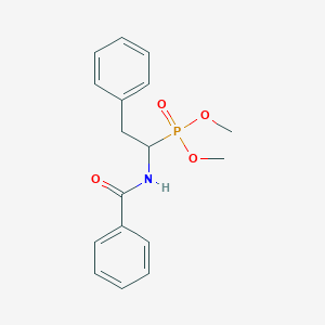 molecular formula C17H20NO4P B14263802 Phosphonic acid, [1-(benzoylamino)-2-phenylethyl]-, dimethyl ester CAS No. 185113-89-7
