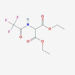 molecular formula C9H12F3NO5 B1426381 1,3-Diethyl 2-(2,2,2-trifluoroacetamido)propanedioate CAS No. 76699-09-7