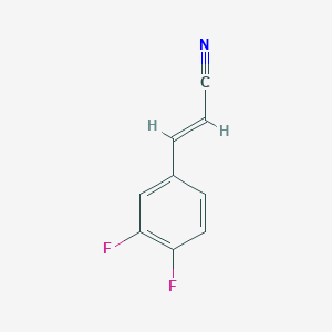 molecular formula C9H5F2N B1426386 3-(3,4-Difluorophenyl)prop-2-enenitrile CAS No. 1226484-97-4