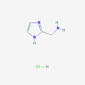 molecular formula C4H8ClN3 B142639 (1H-Imidazol-2-yl)methanamine hydrochloride CAS No. 138799-95-8