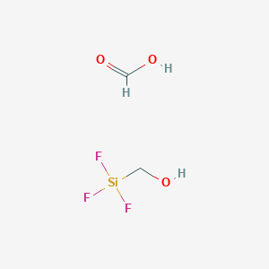 molecular formula C2H5F3O3Si B14263943 Formic acid;trifluorosilylmethanol CAS No. 138196-37-9
