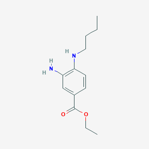 molecular formula C13H20N2O2 B1426396 Ethyl 3-amino-4-(butylamino)benzoate CAS No. 1220018-22-3