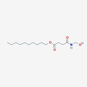 molecular formula C15H29NO4 B14263976 Decyl 4-[(hydroxymethyl)amino]-4-oxobutanoate CAS No. 132042-66-1