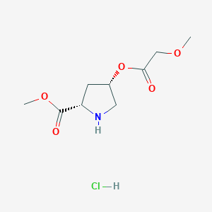 Methyl (2S,4S)-4-[(2-methoxyacetyl)oxy]-2-pyrrolidinecarboxylate hydrochloride