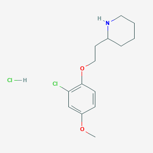 2-[2-(2-Chloro-4-methoxyphenoxy)ethyl]piperidine hydrochloride