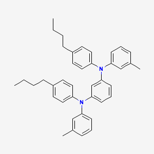 molecular formula C40H44N2 B14264033 N~1~,N~3~-Bis(4-butylphenyl)-N~1~,N~3~-bis(3-methylphenyl)benzene-1,3-diamine CAS No. 184865-87-0
