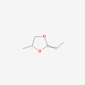 molecular formula C6H10O2 B14264045 2-Ethylidene-4-methyl-1,3-dioxolane CAS No. 182550-87-4