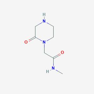 molecular formula C7H13N3O2 B1426409 N-methyl-2-(2-oxopiperazin-1-yl)acetamide CAS No. 1250678-07-9