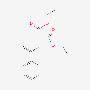 molecular formula C17H22O4 B14264090 Diethyl methyl(2-phenylprop-2-en-1-yl)propanedioate CAS No. 169809-64-7