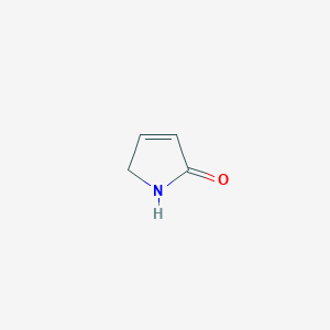molecular formula C4H5NO B142641 3-Pyrroline-2-one CAS No. 4031-15-6