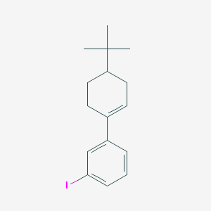 molecular formula C16H21I B14264123 Benzene, 1-[4-(1,1-dimethylethyl)-1-cyclohexen-1-yl]-3-iodo- CAS No. 163394-75-0