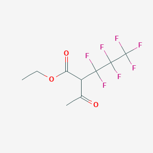 molecular formula C9H9F7O3 B14264163 Ethyl 2-acetyl-3,3,4,4,5,5,5-heptafluoropentanoate CAS No. 189237-57-8