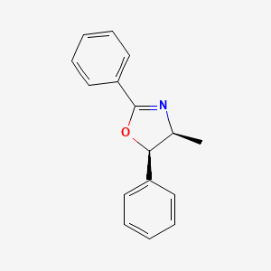 molecular formula C16H15NO B14264207 Oxazole, 4,5-dihydro-4-methyl-2,5-diphenyl-, (4S,5R)- CAS No. 205178-49-0