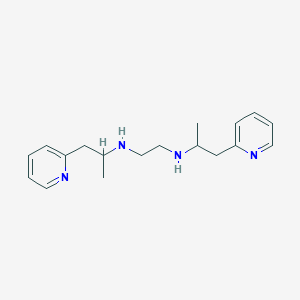 molecular formula C18H26N4 B14264299 N~1~,N~2~-Bis[1-(pyridin-2-yl)propan-2-yl]ethane-1,2-diamine CAS No. 137594-68-4