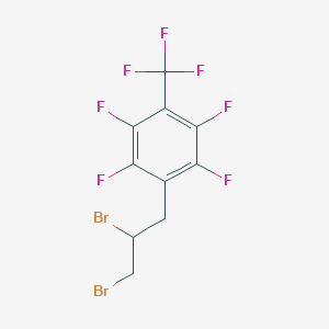 molecular formula C10H5Br2F7 B1426440 4-(2,3-Dibromopropyl)-2,3,5,6-tetrafluorobenzotrifluoride CAS No. 1244856-10-7