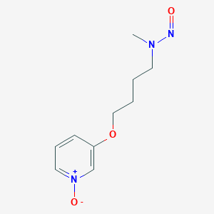 molecular formula C10H15N3O3 B14264407 N-Methyl-N-{4-[(1-oxo-1lambda~5~-pyridin-3-yl)oxy]butyl}nitrous amide CAS No. 138169-05-8