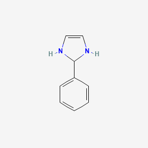 molecular formula C9H10N2 B14264413 2-Phenyl-2,3-dihydro-1H-imidazole CAS No. 151223-79-9