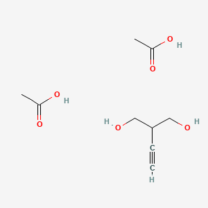 molecular formula C9H16O6 B14264417 Acetic acid;2-ethynylpropane-1,3-diol CAS No. 136155-05-0