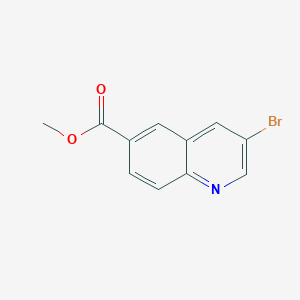 molecular formula C11H8BrNO2 B1426442 Methyl 3-bromoquinoline-6-carboxylate CAS No. 205114-17-6