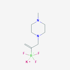 molecular formula C8H15BF3KN2 B1426443 3-(4-甲基哌嗪-1-基)丙-1-烯-2-基三氟硼酸钾 CAS No. 1357559-51-3