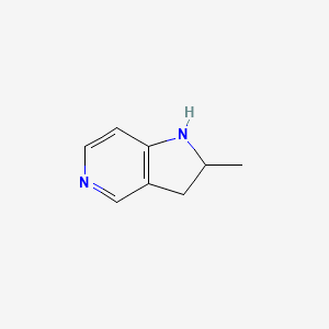molecular formula C8H10N2 B1426445 2-methyl-1H,2H,3H-pyrrolo[3,2-c]pyridine CAS No. 1314975-31-9
