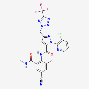 molecular formula C22H16ClF3N10O2 B1426447 Tetraniliprole CAS No. 1229654-66-3