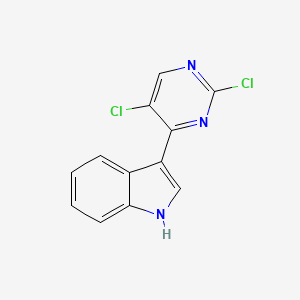 molecular formula C12H7Cl2N3 B1426450 3-(2,5-二氯嘧啶-4-基)-1H-吲哚 CAS No. 937366-57-9