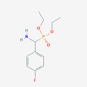 molecular formula C11H17FNO3P B14264504 Diethyl [amino(4-fluorophenyl)methyl]phosphonate CAS No. 135473-59-5