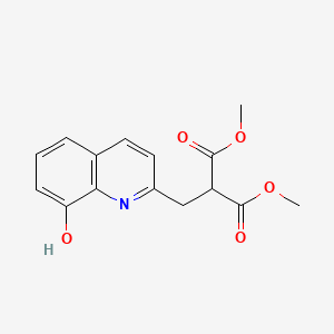 molecular formula C15H15NO5 B14264528 Dimethyl [(8-hydroxyquinolin-2-yl)methyl]propanedioate CAS No. 133284-83-0
