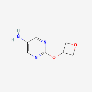 molecular formula C7H9N3O2 B1426454 2-(Oxetan-3-yloxy)pyrimidin-5-amine CAS No. 1349709-06-3