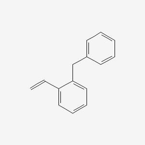 molecular formula C15H14 B14264563 Benzene, 1-ethenyl-2-(phenylmethyl)- CAS No. 132884-19-6
