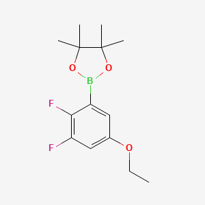 molecular formula C14H19BF2O3 B1426459 2-(5-Ethoxy-2,3-difluorophenyl)-4,4,5,5-tetramethyl-1,3,2-dioxaborolane CAS No. 1445601-61-5