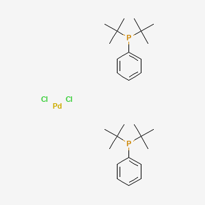 molecular formula C28H46Cl2P2Pd B1426461 Dichlorobis(di-tert-butylphenylphosphine)palladium(II) CAS No. 34409-44-4