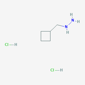 molecular formula C5H14Cl2N2 B1426462 (Cyclobutylmethyl)hydrazine dihydrochloride CAS No. 1246748-00-4