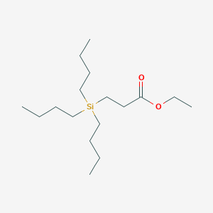molecular formula C17H36O2Si B14264637 Ethyl 3-(tributylsilyl)propanoate CAS No. 137787-38-3