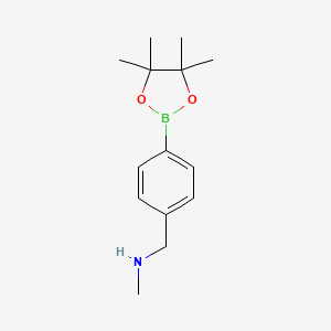 N-Methyl-1-(4-(4,4,5,5-tetramethyl-1,3,2-dioxaborolan-2-yl)phenyl)methanamine