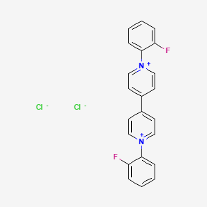 molecular formula C22H16Cl2F2N2 B14264707 1,1'-Bis(2-fluorophenyl)-4,4'-bipyridin-1-ium dichloride CAS No. 189639-23-4