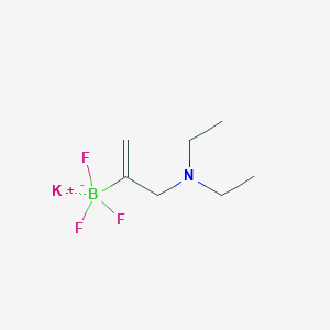 molecular formula C7H14BF3KN B1426477 Potassium 3-(diethylamino)prop-1-EN-2-yltrifluoroborate CAS No. 1357559-54-6