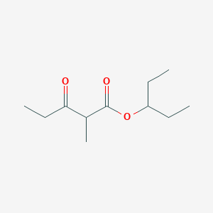 molecular formula C11H20O3 B14264771 Pentanoic acid, 2-methyl-3-oxo-, 1-ethylpropyl ester CAS No. 137708-17-9