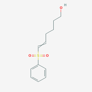molecular formula C12H16O3S B14264778 6-(Benzenesulfonyl)hex-5-en-1-ol CAS No. 136277-41-3