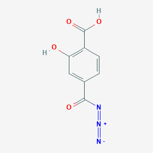 molecular formula C8H5N3O4 B14264782 4-(Azidocarbonyl)-2-hydroxybenzoic acid CAS No. 141111-53-7