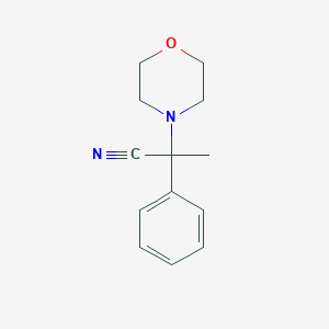 molecular formula C13H16N2O B1426480 2-Morpholin-4-yl-2-phenylpropanenitrile CAS No. 477531-81-0