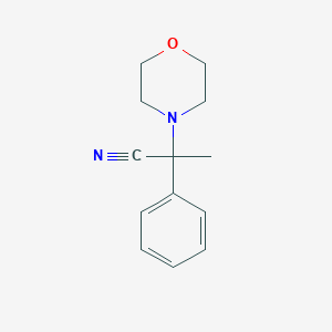 2-Morpholin-4-yl-2-phenylpropanenitrile