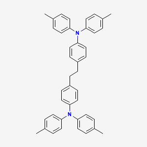 molecular formula C42H40N2 B14264807 N,N'-[Ethane-1,2-diyldi(4,1-phenylene)]bis[4-methyl-N-(4-methylphenyl)aniline] CAS No. 131852-86-3