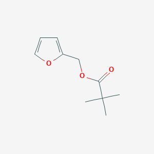 molecular formula C10H14O3 B14264830 Propanoic acid, 2,2-dimethyl-, 2-furanylmethyl ester CAS No. 178883-33-5