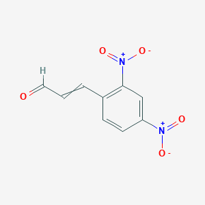 molecular formula C9H6N2O5 B14264848 3-(2,4-Dinitrophenyl)prop-2-enal CAS No. 183018-46-4