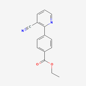 molecular formula C15H12N2O2 B1426486 ethyl 4-(3-cyanopyridin-2-yl)benzoate CAS No. 1208081-99-5