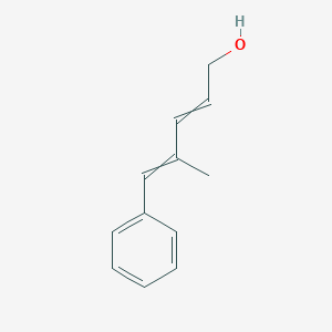 molecular formula C12H14O B14264890 4-Methyl-5-phenylpenta-2,4-dien-1-ol CAS No. 148601-11-0
