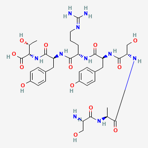 molecular formula C37H54N10O13 B14264949 L-Threonine, L-seryl-L-alanyl-L-seryl-L-tyrosyl-L-arginyl-L-tyrosyl- CAS No. 164982-81-4
