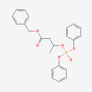 molecular formula C23H23O6P B14264986 Benzyl 3-[(diphenoxyphosphoryl)oxy]butanoate CAS No. 161179-36-8